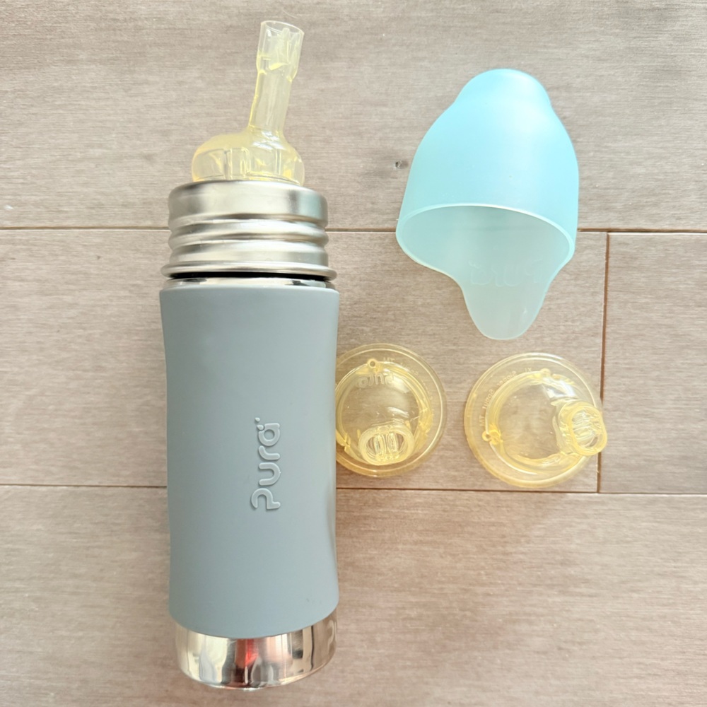 Pura Gray Stainless Steel Kids Bottle